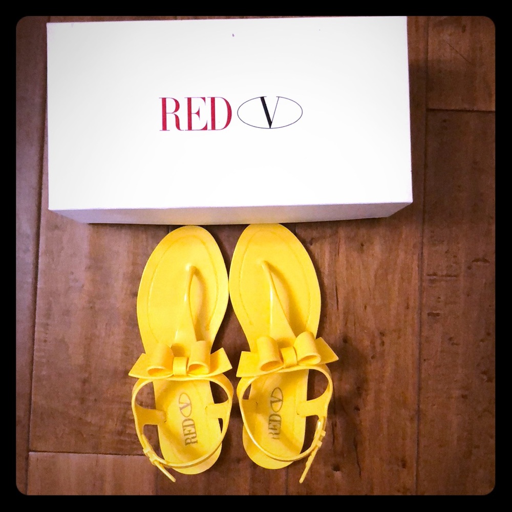 Auth Red valentino PVC jelly sandal